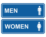 Standard Men Women Restroom Sign (Set of 2)