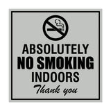 Signs ByLITA Square Absolutely No Indoor Smoking Thank You Sign