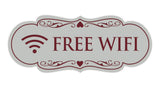 Signs ByLITA Designer Free Wifi Sign