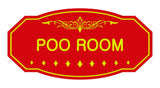 Victorian Poo Room Sign
