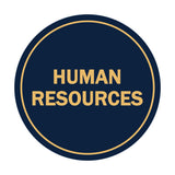 Signs ByLITA Circle Human Resources Sign