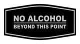 Signs ByLITA Fancy No Alcohol Beyond this Point Sign
