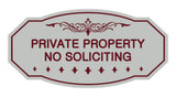 Victorian Private Property No Soliciting Sign