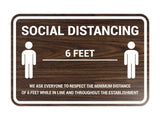 Classic Framed Social Distancing Sign
