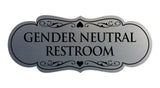 Signs ByLITA Designer Gender Neutral Restroom Sign