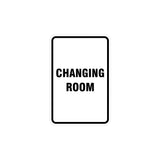 Portrait Round Changing Room Sign
