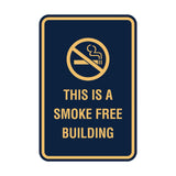 Signs ByLITA Portrait Round this is a smoke free building Sign