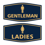 Signs ByLITA Fancy Ladies and Gentlemen Sign Set, 2-Pack