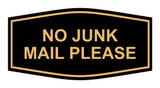 Signs ByLITA Fancy No Junk Mail Please Sign