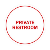 Signs ByLITA Circle Private Restroom Sign