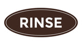 Oval Rinse Sign