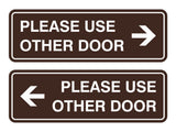 Signs ByLITA Standard Please Use Other Door Sign Set