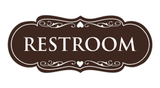 Designer Restroom Sign