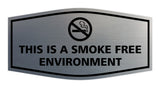 Signs ByLITA Fancy This Is A Smoke Free Environment Sign