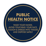 Circle Public Health Notice Wash Your Hands Sign