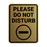 Portrait Round Please Do Not Disturb Wall or Door Sign