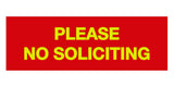 Signs ByLITA Basic Please No Soliciting Sign