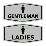 Signs ByLITA Fancy Ladies and Gentlemen Sign Set, 2-Pack