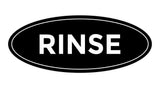 Oval Rinse Sign