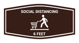 Signs ByLITA Fancy Social Distancing 6 Feet Sign