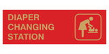 Basic Diaper Changing Station Door / Wall Sign