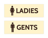 Signs ByLITA Basic Ladies and Gents Sign Set