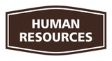 Signs ByLITA Fancy Human Resources Sign with Adhesive Tape, Mounts On Any Surface, Weather Resistant, Indoor/Outdoor Use