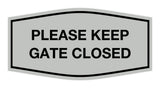 Signs ByLITA Fancy Please Keep Gate Closed Sign