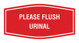 Fancy Please Flush Urinal Wall or Door Sign