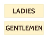 Signs ByLITA Basic Ladies and Gentlemen Sign Set