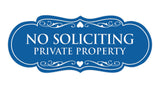 Signs ByLITA Designer No Soliciting Private Property Sign