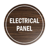 Signs ByLITA Circle Electrical Panel Sign