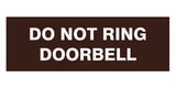 Signs ByLITA Basic Do Not Ring Doorbell Sign