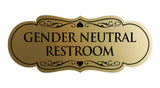 Signs ByLITA Designer Gender Neutral Restroom Sign