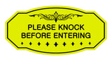 Victorian Please Knock Before Entering Sign