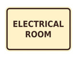 Signs ByLITA Classic Framed Electrical Room