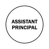 Signs ByLITA Circle Assistant Principal Sign