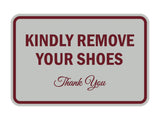 Signs ByLITA Classic Framed Kindly Remove Your Shoes
