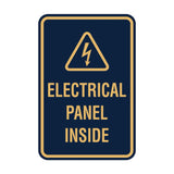 Portrait Round Electrical Panel Inside Sign