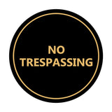 Signs ByLITA Circle No trespassing Sign