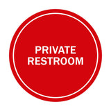Signs ByLITA Circle Private Restroom Sign