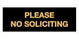 Signs ByLITA Basic Please No Soliciting Sign