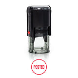 Round Posted Self Inking Rubber Stamp Size 1-1/4"