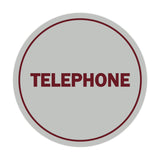 Signs ByLITA Circle Telephone Sign