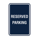 Signs ByLITA Portrait Round Reserved Parking Sign with Adhesive Tape