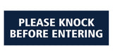 Signs ByLITA Basic Please Knock Before Entering