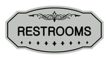 Victorian Restrooms Sign