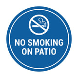 Signs ByLITA Circle No Smoking on Patio Sign