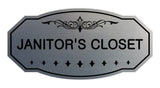 Victorian Janitor'S Closet Sign