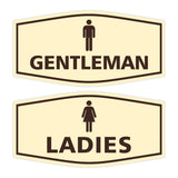 Signs ByLITA Fancy Ladies and Gentlemen Sign Set, 2-Pack